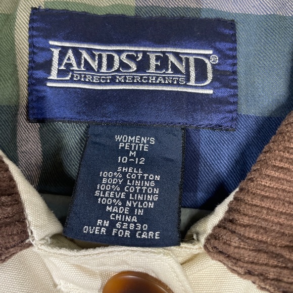Vintage Lands' End Utility Barn Chore Coat Petite - Picture 2 of 10
